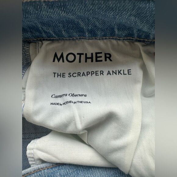 MOTHER The Scrapper High Rise Ankle Straight Jeans in Camera Obscura Size 26 - Picture 4 of 10